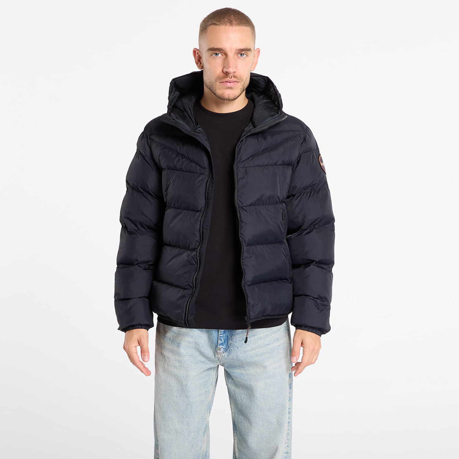 Puhovka Napapijri A-Molveno Hood Puffer Jacket Črna | NP0A88V29411, 0