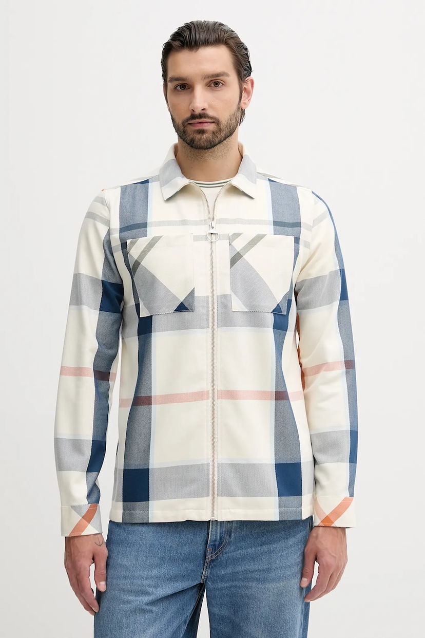 Srajce Barbour Barbour Ettrick Relaxed Fit Overshirt Bež | MOS0305