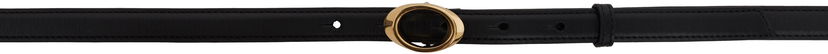 Pasovi LANVIN Lanvin Petale Leather Belt Črna | AW-BEBCB1-VEPE-P25