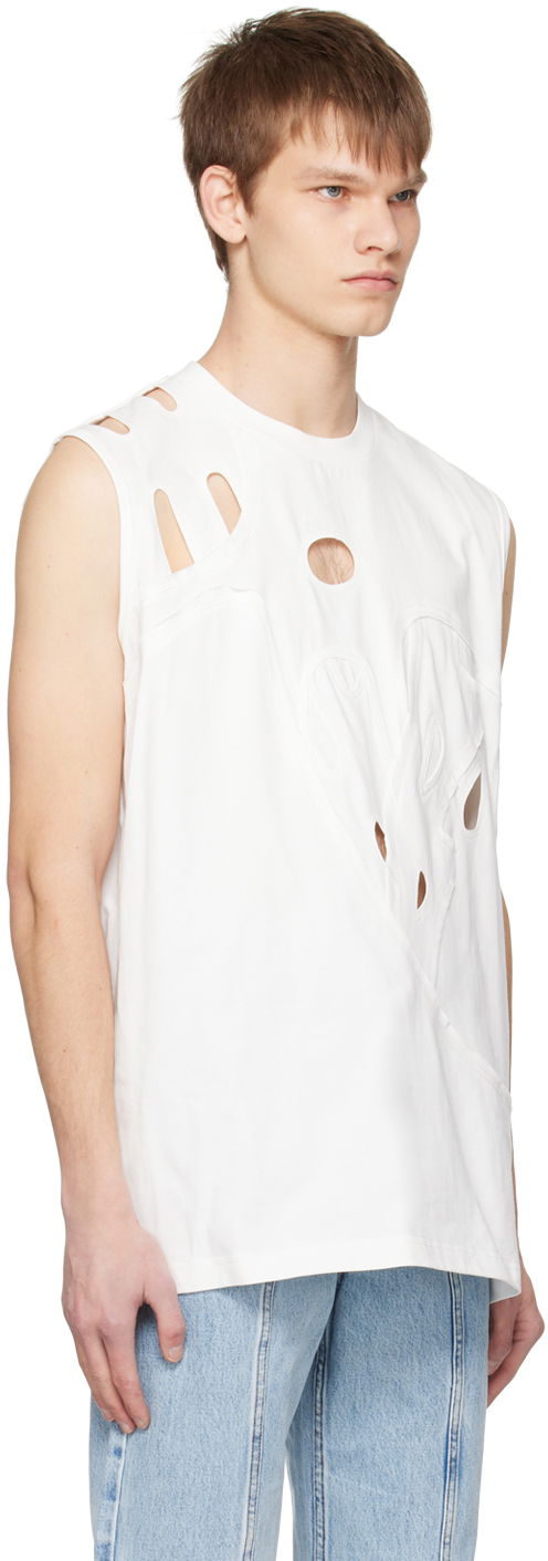 Majica brez rokavov Feng Chen Wang Feng Chen Wang Cutout Tank Top Bela | FUS15VS01, 1