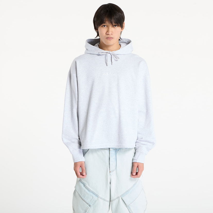 Pulover adidas Originals Santa Monica Cropped Hoodie Siva | JX6132