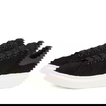 Superge in čevlji Alexander McQueen Exaggerate Sole Rough Suede Črna | 553680-WIAC8-1000, 2