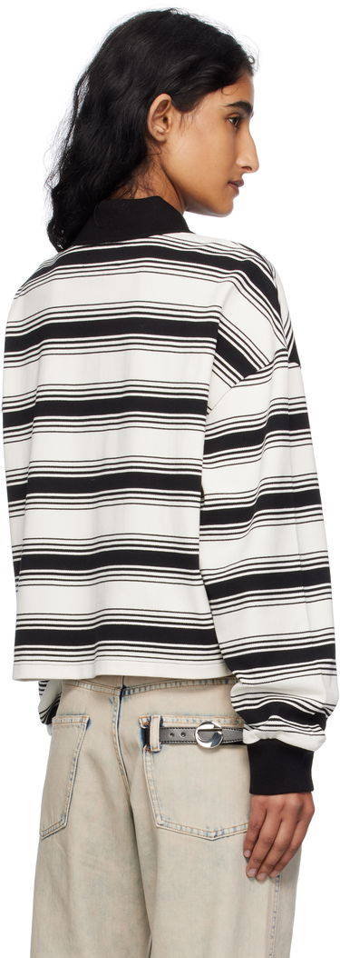 Polo majica AMIRI AMIRI MA Stripe Oversized Polo Bela | AWJYPO1008, 2