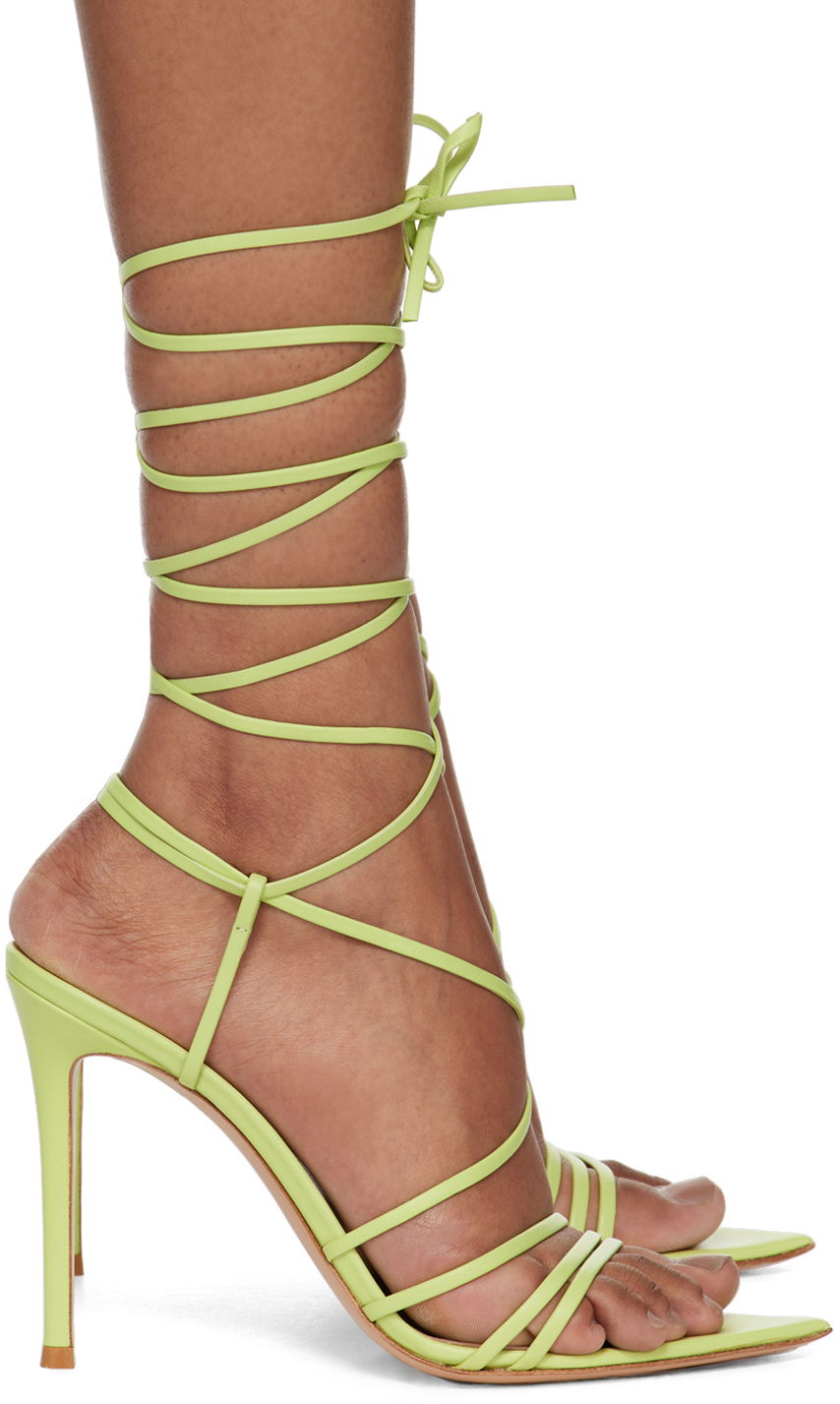 Modni dodatki Gianvito Rossi Gianvito Rossi Wrap Tie-Up Heels Zelena | G32323.15RIC.NAP, 0