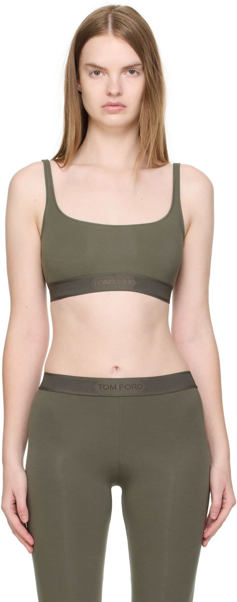 Modrček Tom Ford Tom Ford Signature Bralette Zelena | BRJ016-JEX166