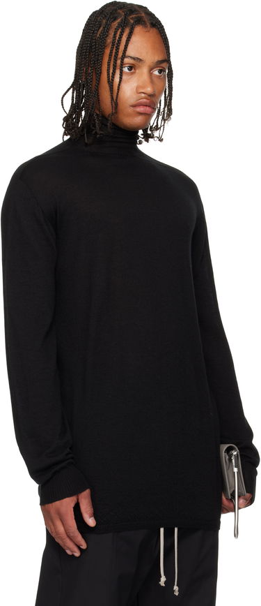 Pleteni pulover Rick Owens Rick Owens Concordians Oversized Turtleneck Sweater Črna | RU02E1626 WS, 1