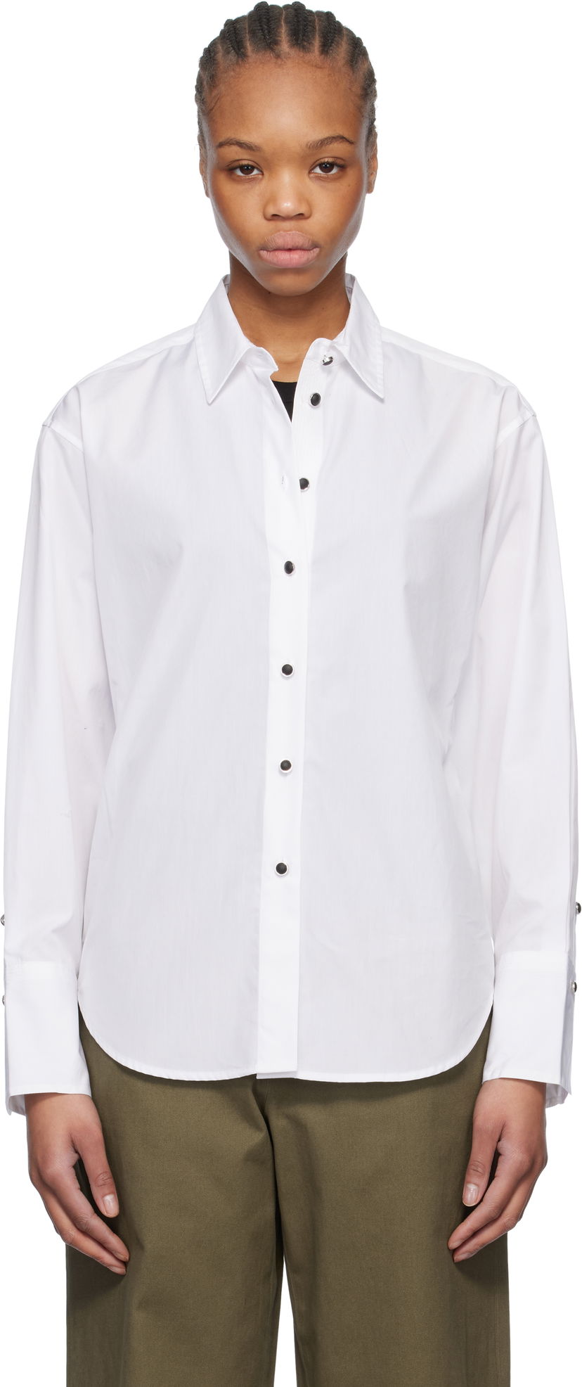 Srajce rag & bone Rag & Bone Eve Button-Up Shirt Bela | WAW24HA0014601