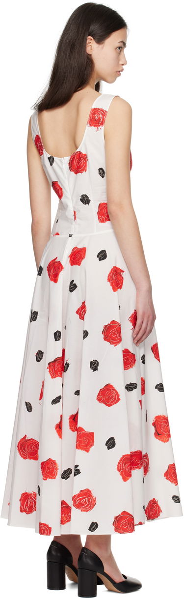 Obleke Marni Marni Iris Cotton Poplin Maxi Dress Bela | ABMA1446A0 UTC501, 2