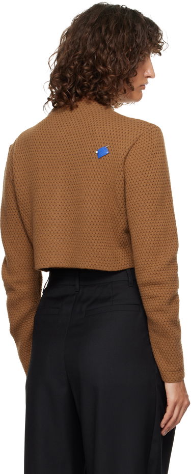 Pleteni pulover ADER ERROR Cropped Buttoned Cardigan Rjava | BN01FWKT0701BR, 2