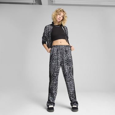 Trenirka Puma T7 Leo Luxe All-Over Print Straight-Leg Pants Siva | 632343_01, 2