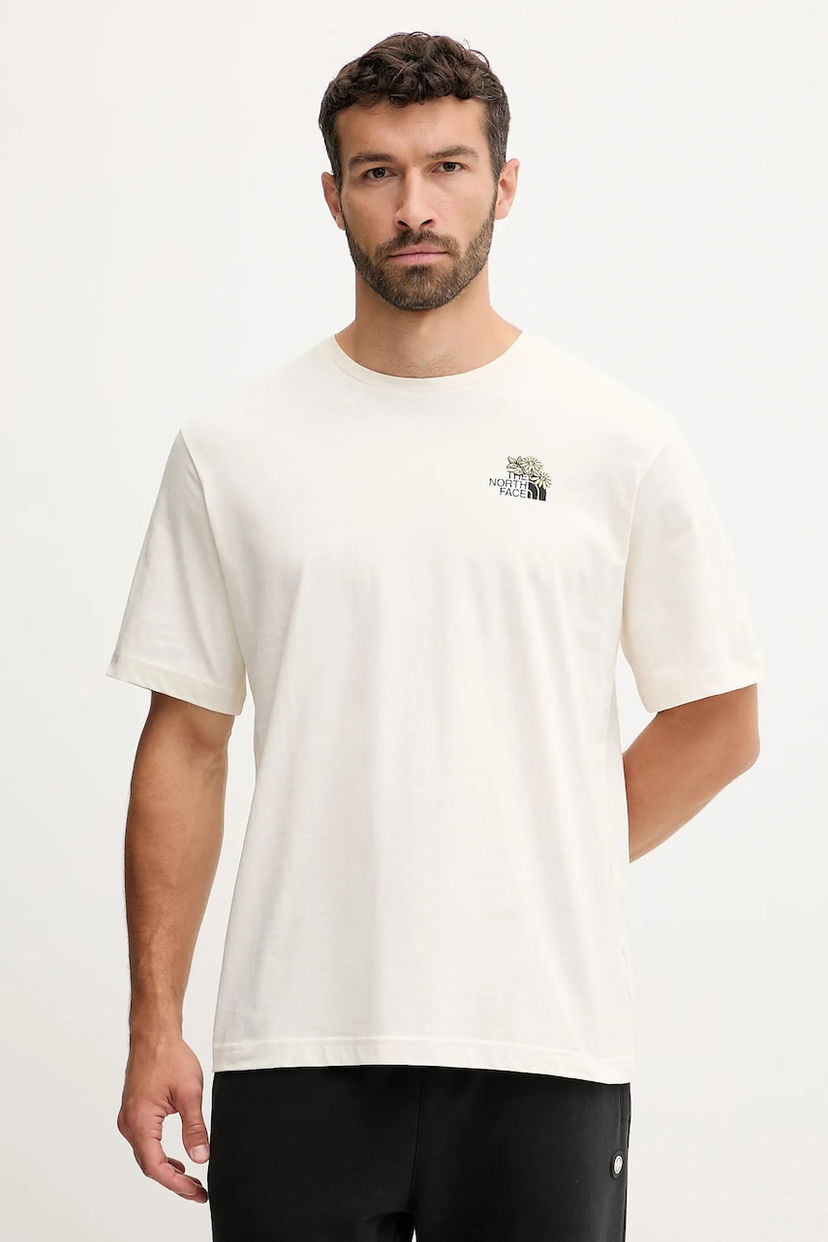 Majica The North Face T-Shirt Flower Dome with Floral Graphic Bela | NF0A8EGXQLI1