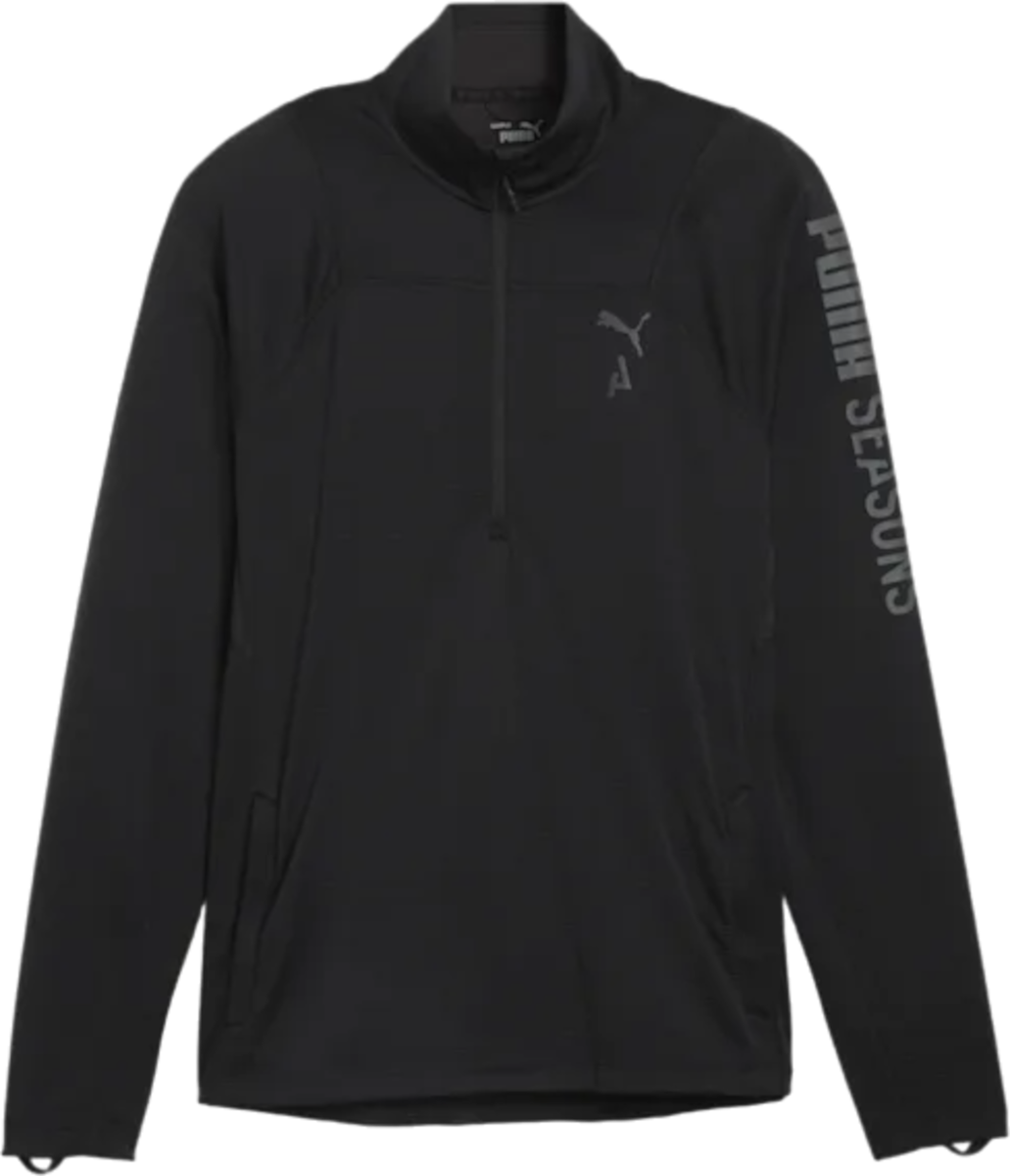 Pulover Puma M SEASONS LS 1/4 Zip Polypropylene Rain Cell Črna | 524891-01, 0