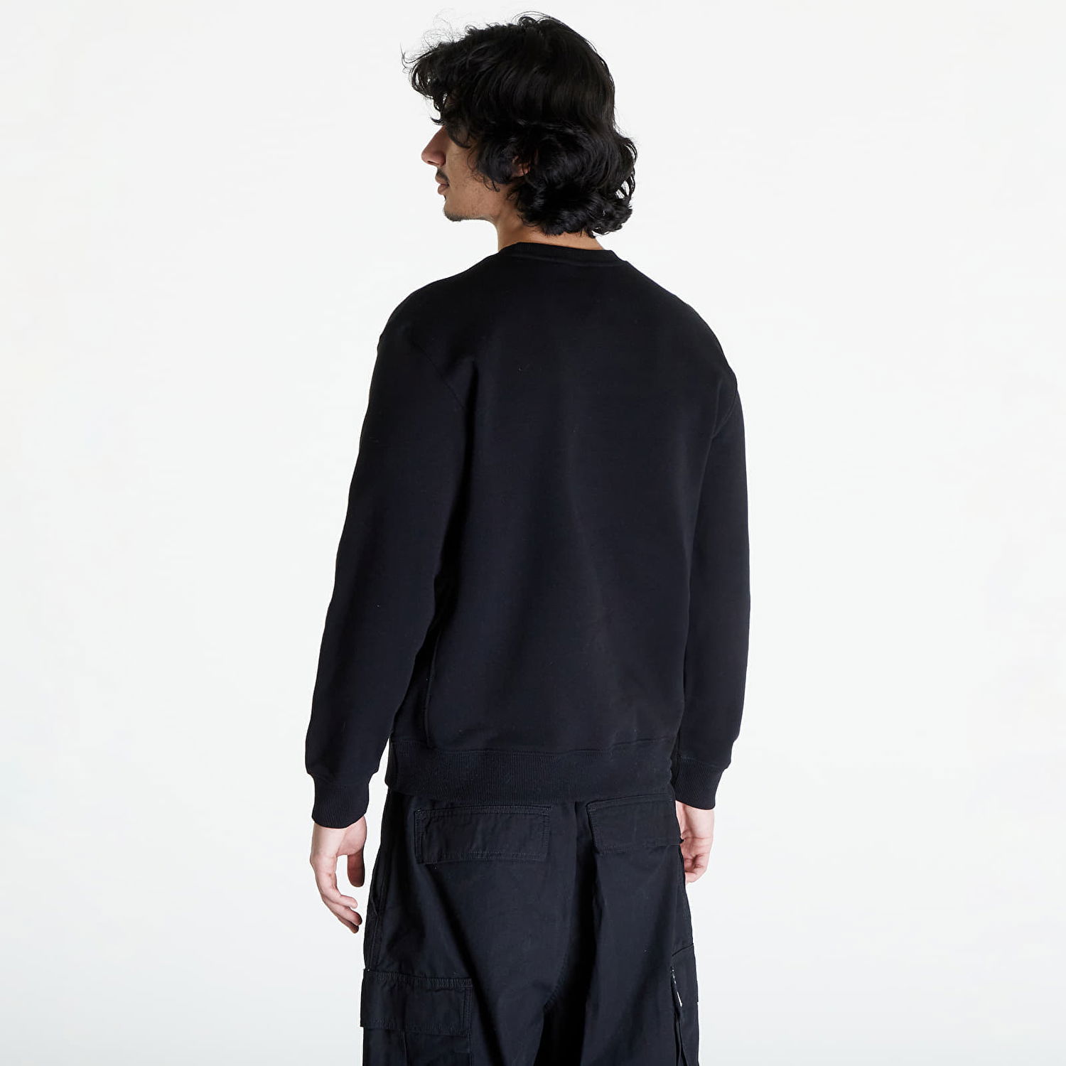 Pulover Lee Crew Sweatshirt Črna | L81ITJ01, 1