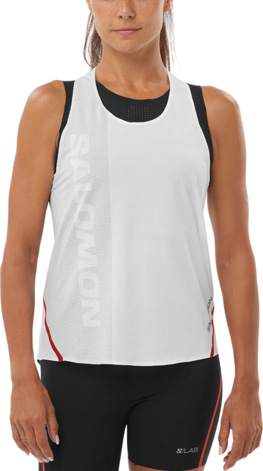 Majica brez rokavov Salomon S/LAB Speed Singlet Tank Top Bela | lc2243600, 0