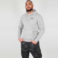 Pulover Alpha Industries Alpha Industries Basic Small Logo Hoodie Siva | 196318-gry