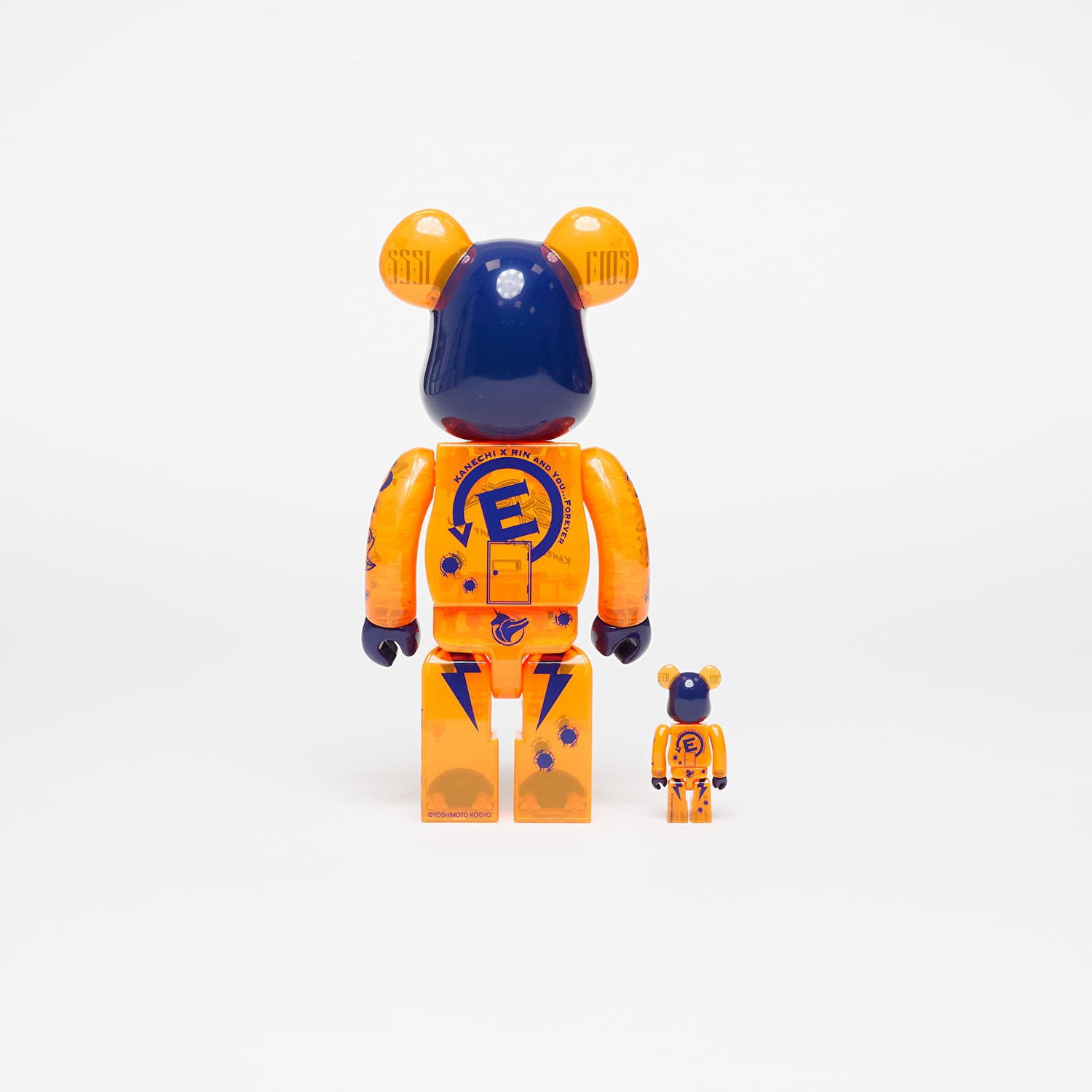 Collectibles Medicom Toy BE@RBRICK Exit 100% & 400% Set Oranžna | 4530956612799, 1