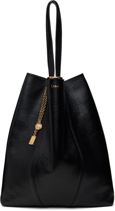 Tote bag CHLOÉ Chloé 'Spin' Large Tote Črna | CHC25SS810N84, 3