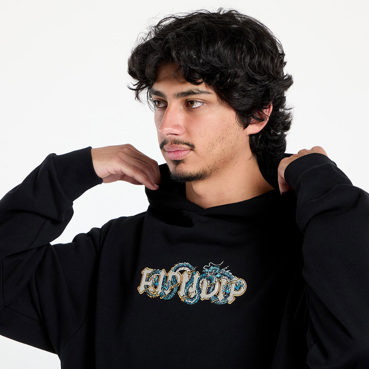 Pulover RIPNDIP RIPNDIP Shen Nerm Hoodie Črna | RNDSUM25111, 1