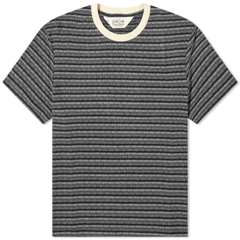 Majica Brain Dead Brain Dead Pruned Striped Short Sleeve Tee Siva | O22003120BK