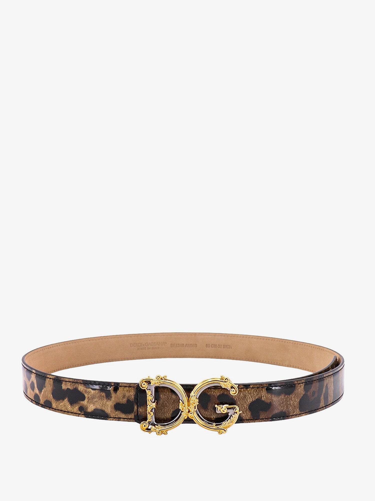 Pasovi Dolce & Gabbana Dolce & Gabbana Leopard Print Leather Belt Rjava | BE1348AM568HA93M, 0