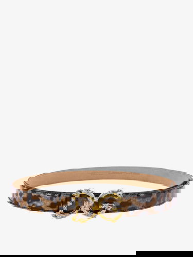 Pasovi Dolce & Gabbana Dolce & Gabbana Leopard Print Leather Belt Rjava | BE1348AM568HA93M, 0