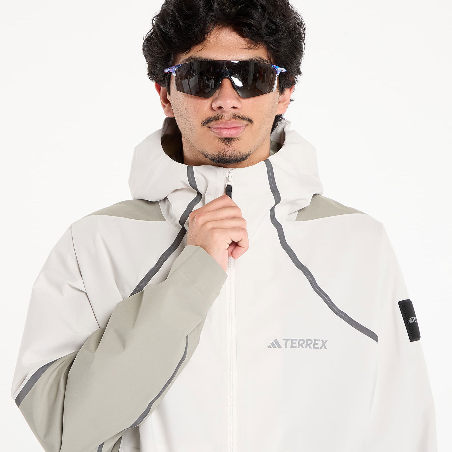Dežni plašč adidas Performance National Geographic CLIMAPROOF Rain Jacket Bela | KC2342, 1