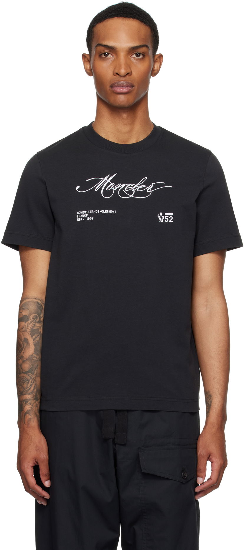Majica Moncler Moncler Archivio Creativo T-Shirt Črna | K20918C0001289AUG