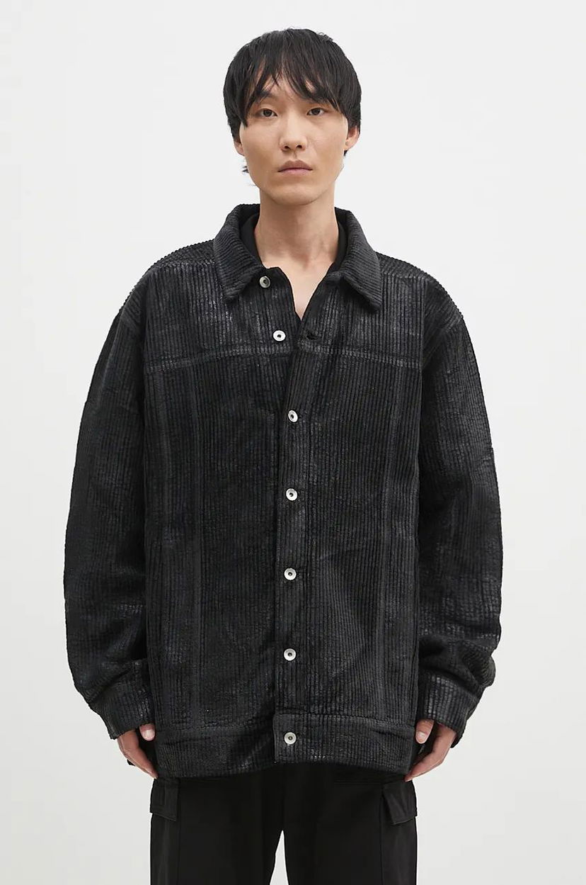 Jakna Rick Owens Oversized Jacket Črna | DU02D2761.HCF