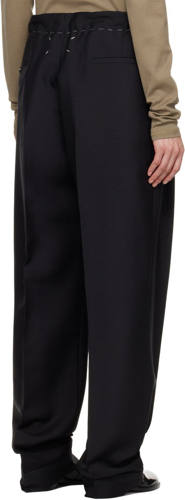 Hlače Maison Margiela Maison Margiela Wool Mohair Drawstring Trousers Črna | S51KA0602 M35301, 2