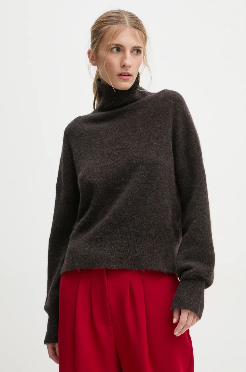 Pleteni pulover Samsoe Samsoe Sweater Turtleneck Rjava | F18322002, 0