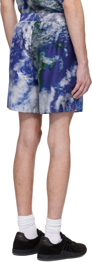 Kratke hlače Balmain Balmain Earth Print Shorts Večbarvna | EH0PA145SE89, 2