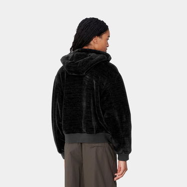 Pulover Carhartt WIP Active Fleece Zip-Up Hoodie Črna | I033905_8, 1