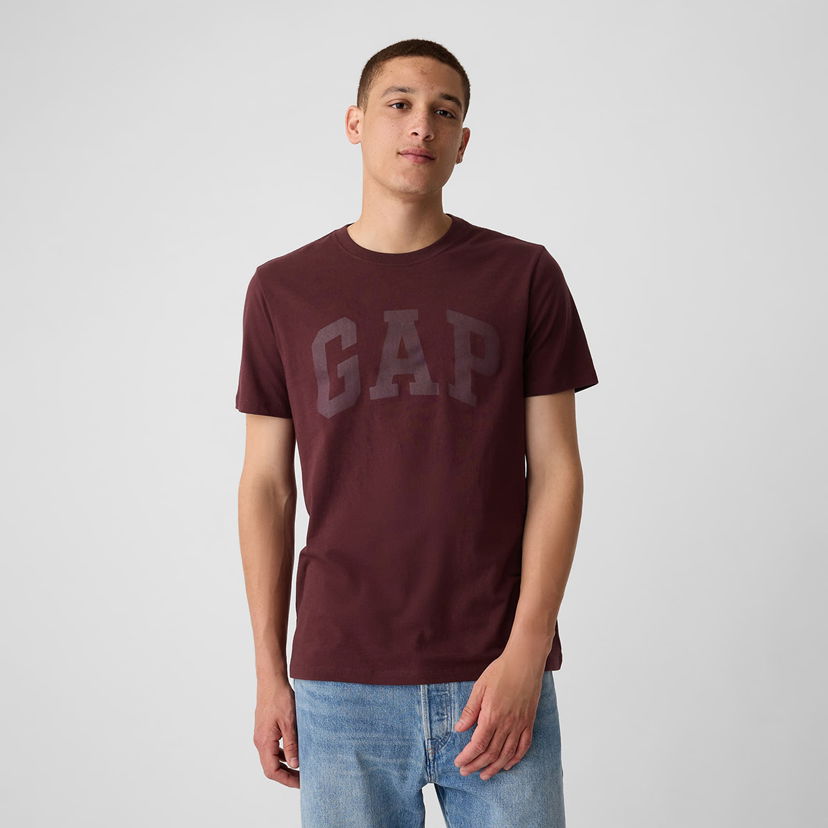 Majica GAP T-shirt Logo Tee Noir Red XS Rjava | 856659-17