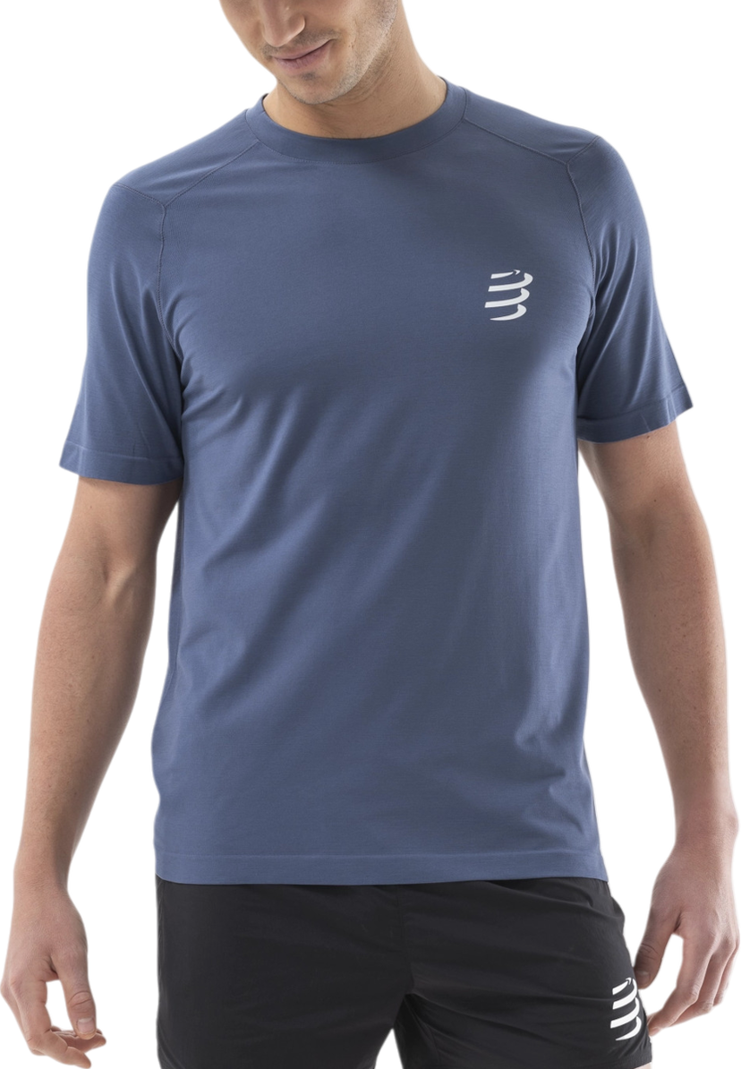 Majica Compressport Compressport Performance Short Sleeve T-Shirt Modra | atsm4925123