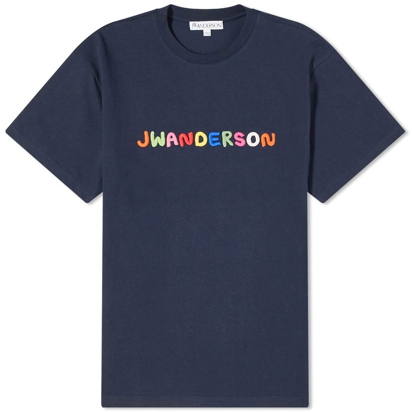 Majica JW Anderson Logo Embroidery T-Shirt Mornarica | JT0228-PG0482-888