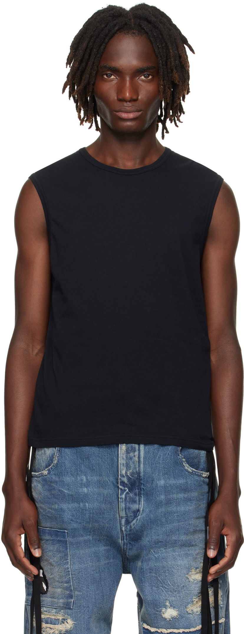 Majica brez rokavov Ann Demeulemeester Ann Demeulemeester Ysewijn 'Eternal Roses' Tank Top Črna | B0012882-FA206-099