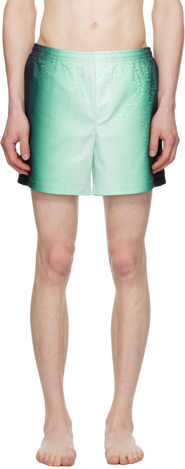 Kopalke Casablanca Casablanca Gradient Monogram Jacquard Swim Shorts Zelena | MPF25-TR-224-01, 0