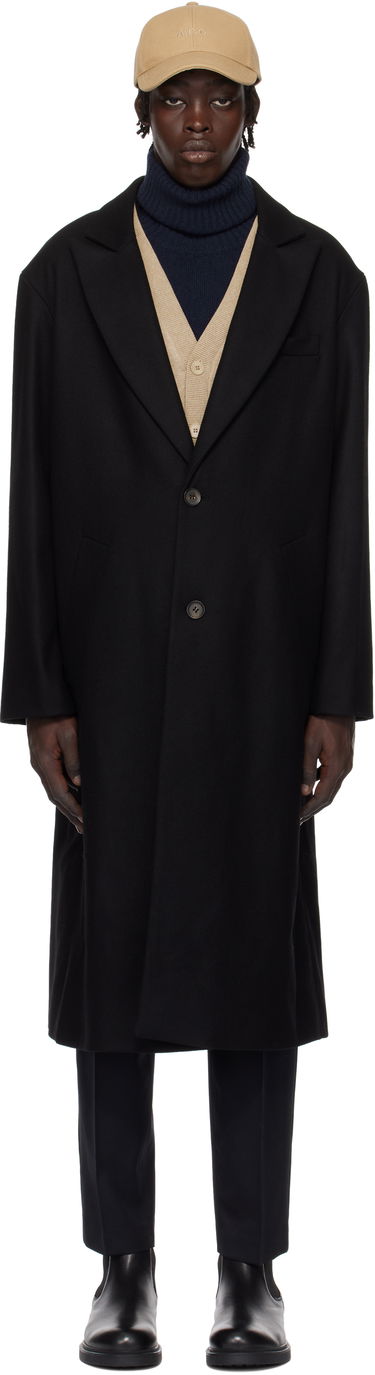 Plašči A.P.C. Oversized Wool Coat Črna | WOAJS-H01543, 0