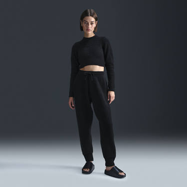 Krop-top Nike Phoenix Cozy Bouclé Crop Top Črna | FZ1716-010, 2