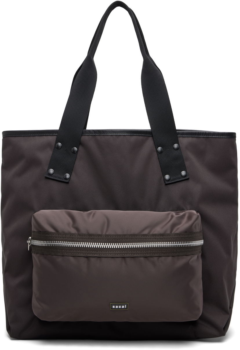 Tote bag sacai Sacai Pocket Large Tote Siva | 25-01020S
