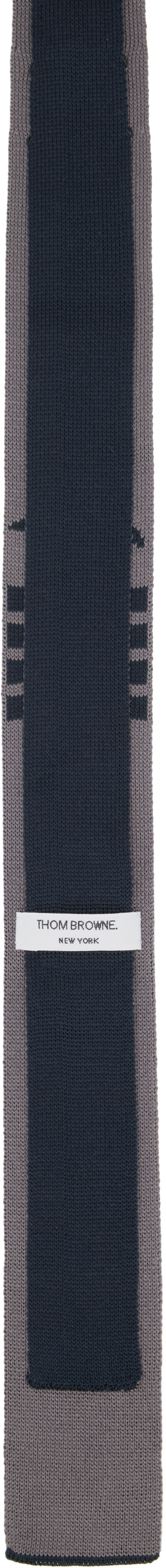 Šala Thom Browne Thom Browne Geese Icon Jacquard Knit Tie Mornarica | MNL077K-Y4003, 1