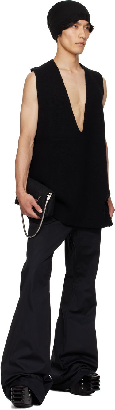 Majica brez rokavov Rick Owens Rick Owens Concordians V-Neck Tank Top Črna | RU02E1683 CHWSR, 3