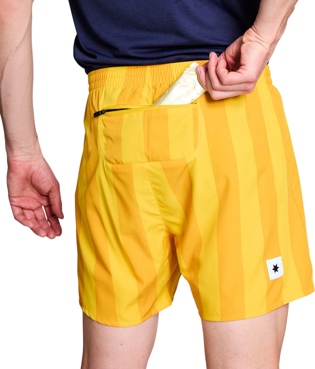 Kratke hlače Saysky Saysky Stripe Pace 5" Shorts Rumena | nmrsh21c-008, 1