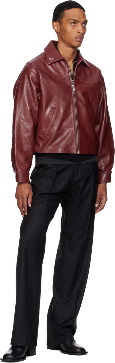 Jakna Enfants Riches Déprimés Enfants Riches Déprimés Principe de l'Amour Western Leather Jacket Bordo | 030-508, 3