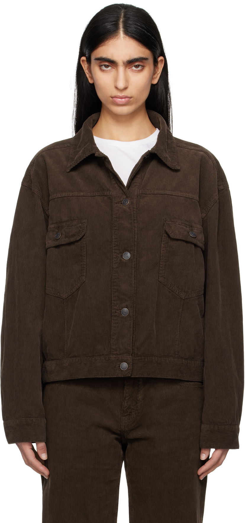 Jakna The Row The Row Ness Corduroy Jacket Rjava | 7552-W3724