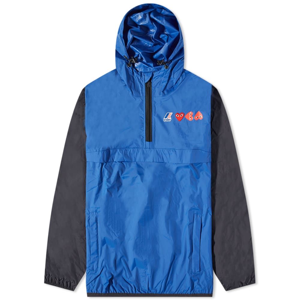 Jakna Comme des Garçons K-Way x Half Zip Block Colour Jacket Modra | P1J506-2, 0