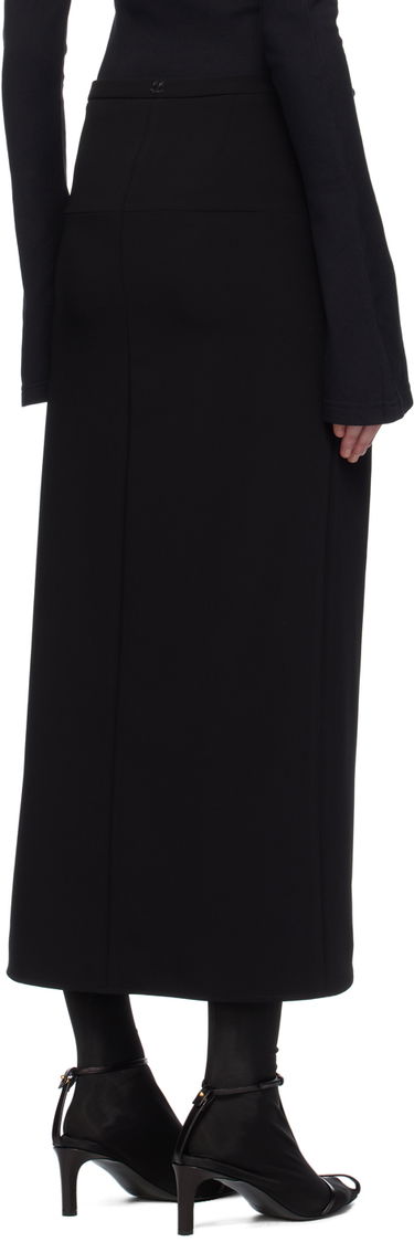Krila Courrèges Courrèges Ellipse Midi Skirt Črna | 224CJU142PL0159, 2