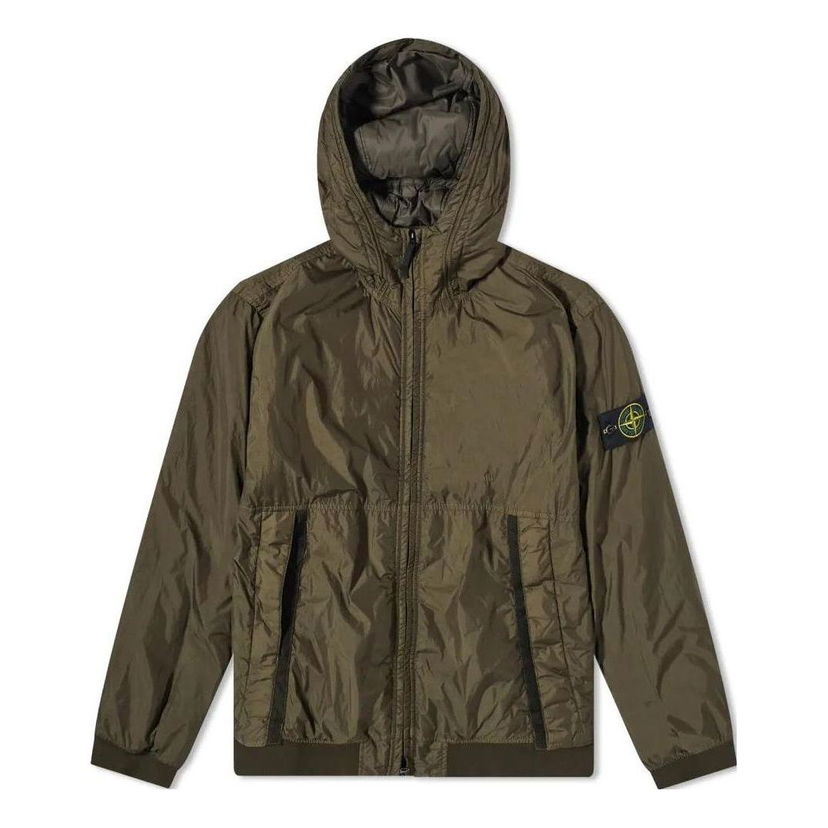 Vetrovka Stone Island Stone Island Logo Patch Track Jacket Zelena | 791540823-V0058