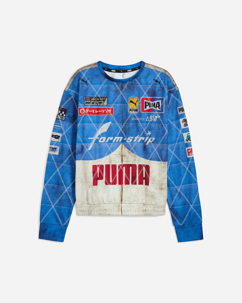 Pulover Puma A$AP Rocky Quilted Sweatshirt Modra | 631125-01