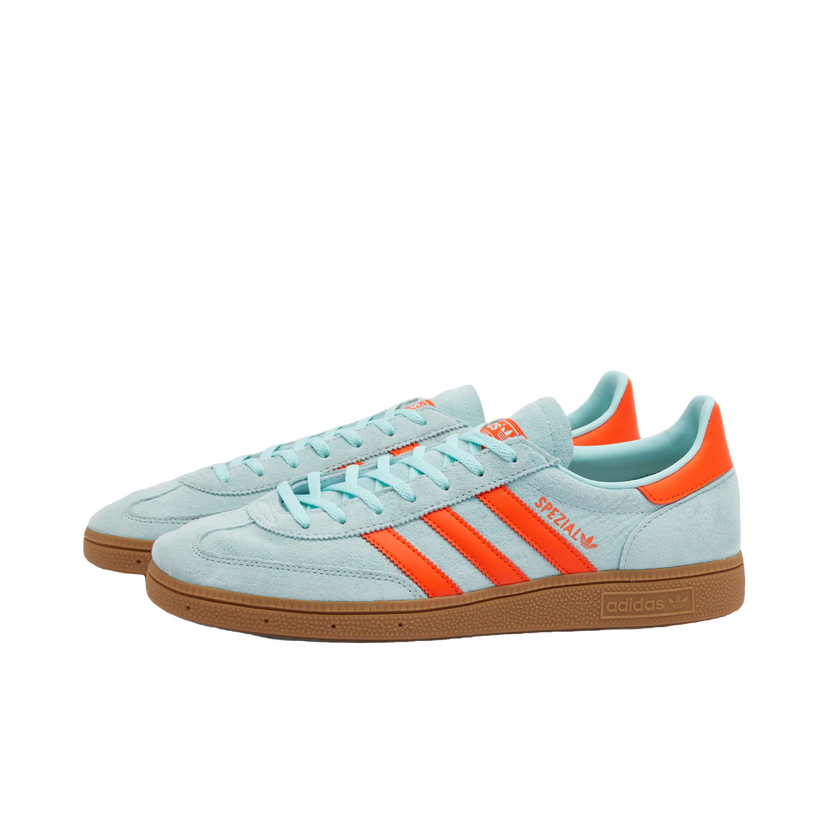 Superge in čevlji adidas Originals Adidas Handball Spezial Sneakers in Semi Flash Aqua/Impact Orange/Gum, Turkizna | IH5374